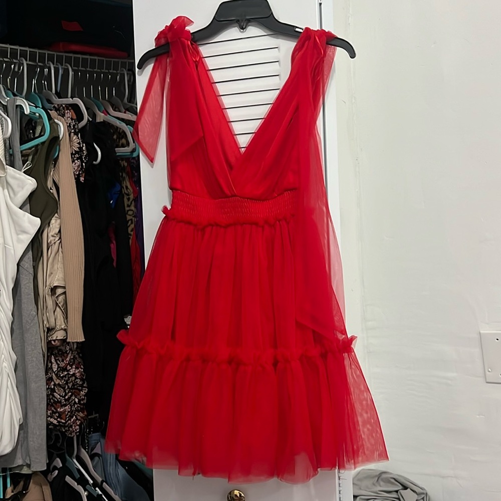 Red dress